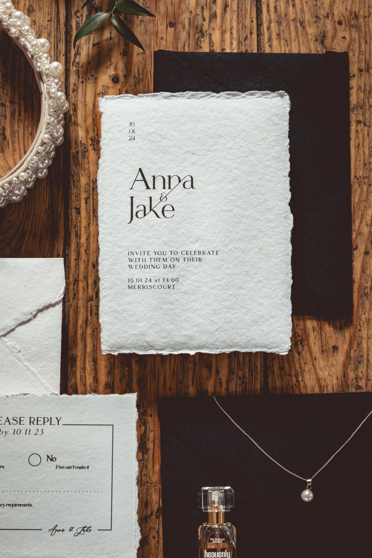 Monochrome Wedding Invitation