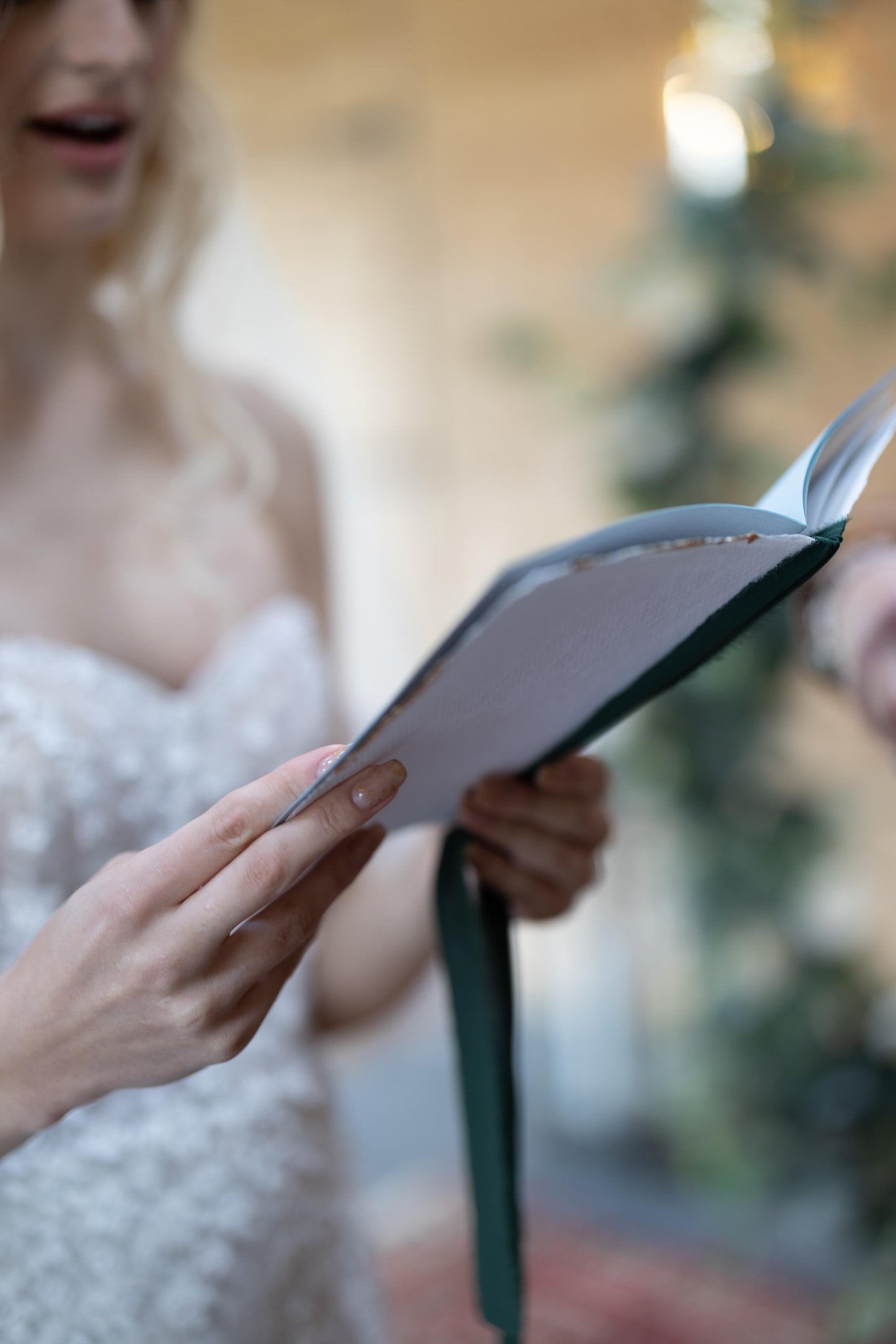 Elegant handcrafted Vow books