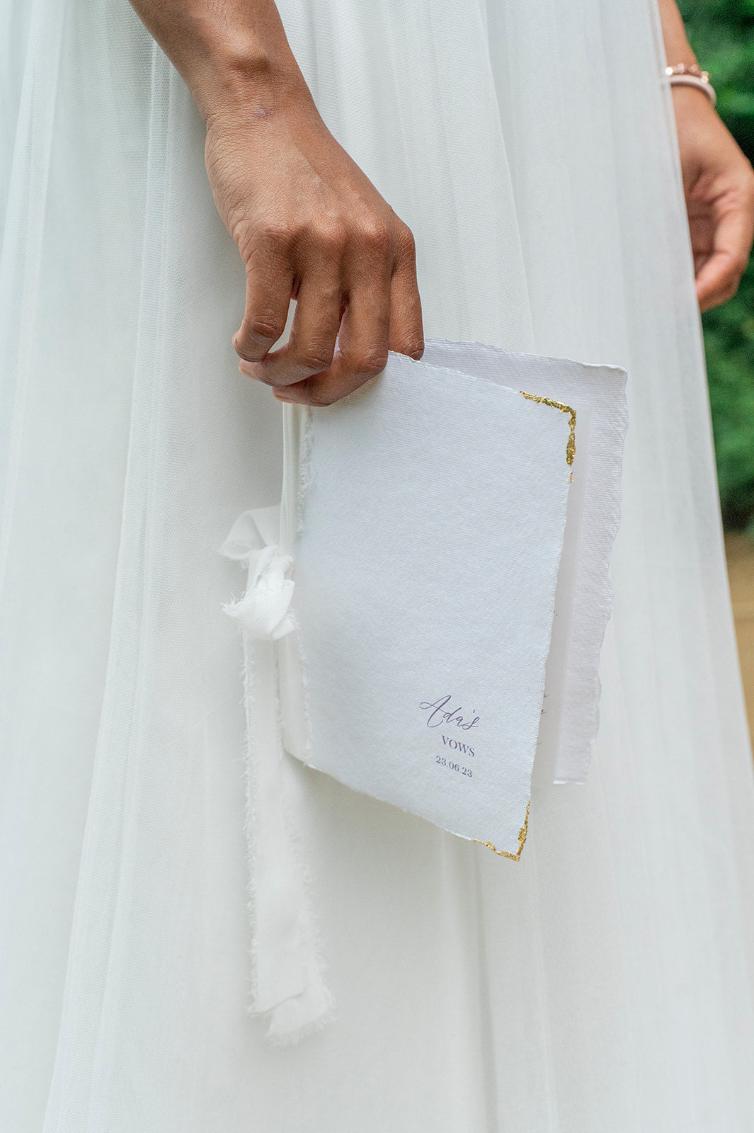 Handmade Paper Vow Books