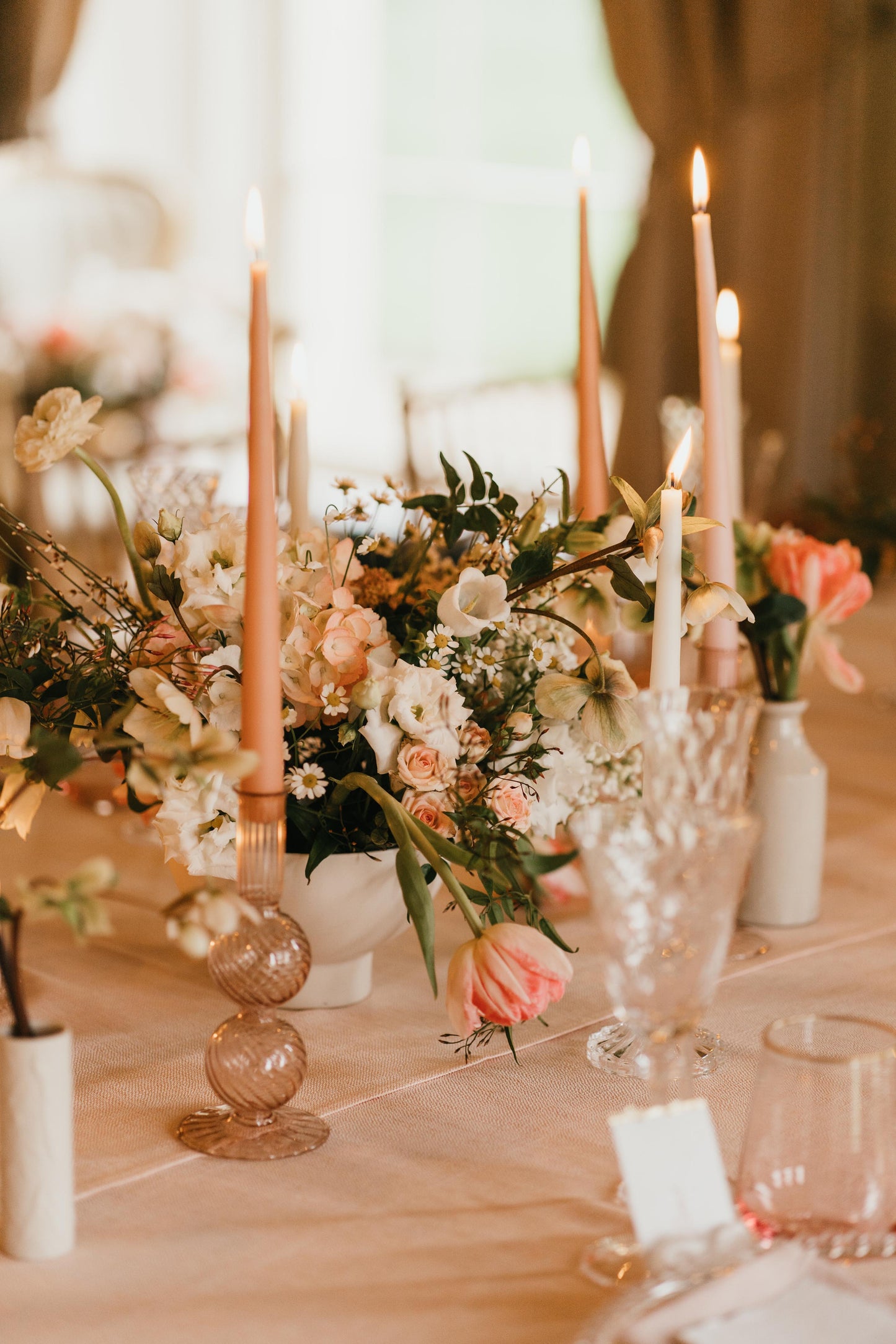 Timeless place cards with added romance