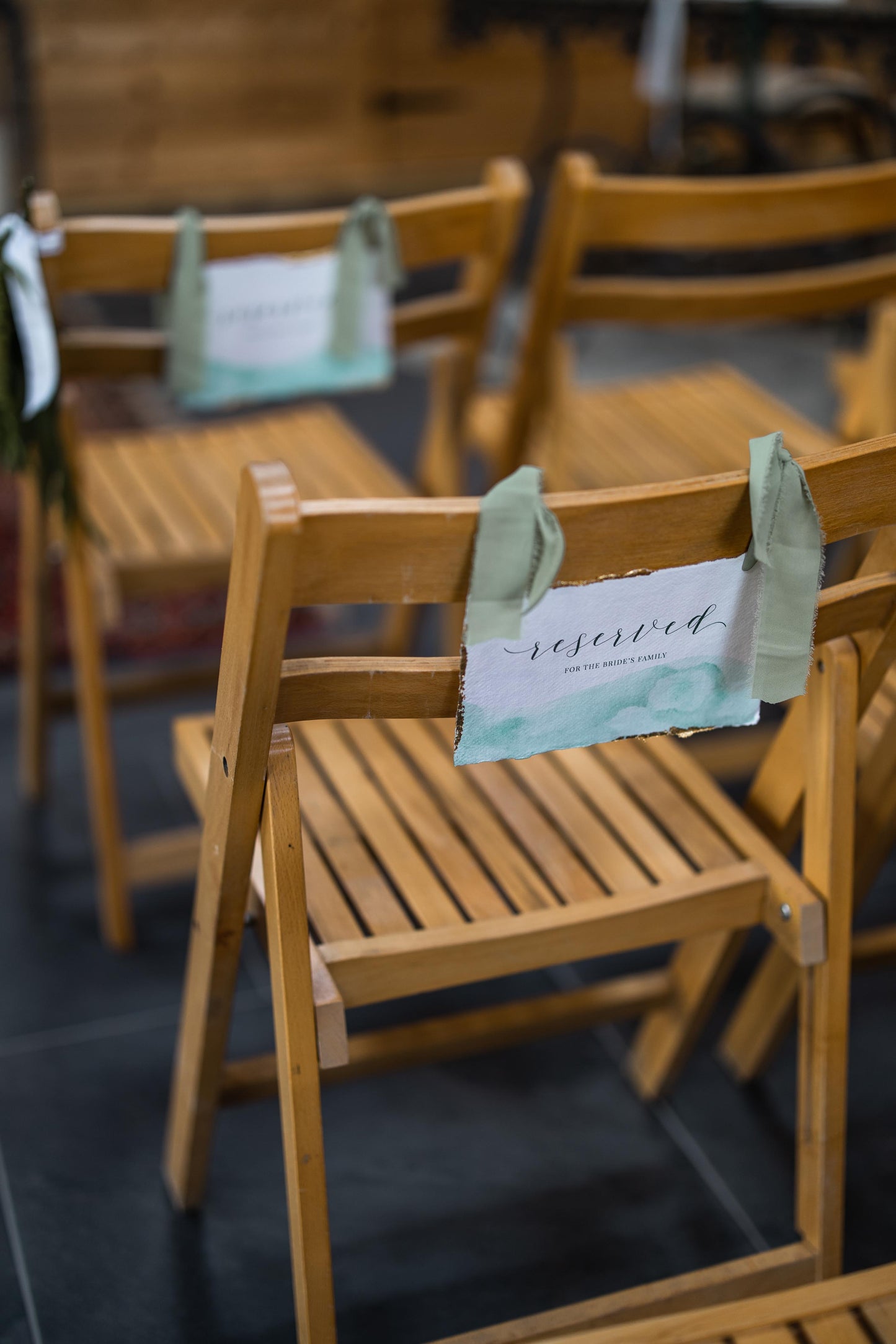 Reserved for the Couples Family, Row Signs