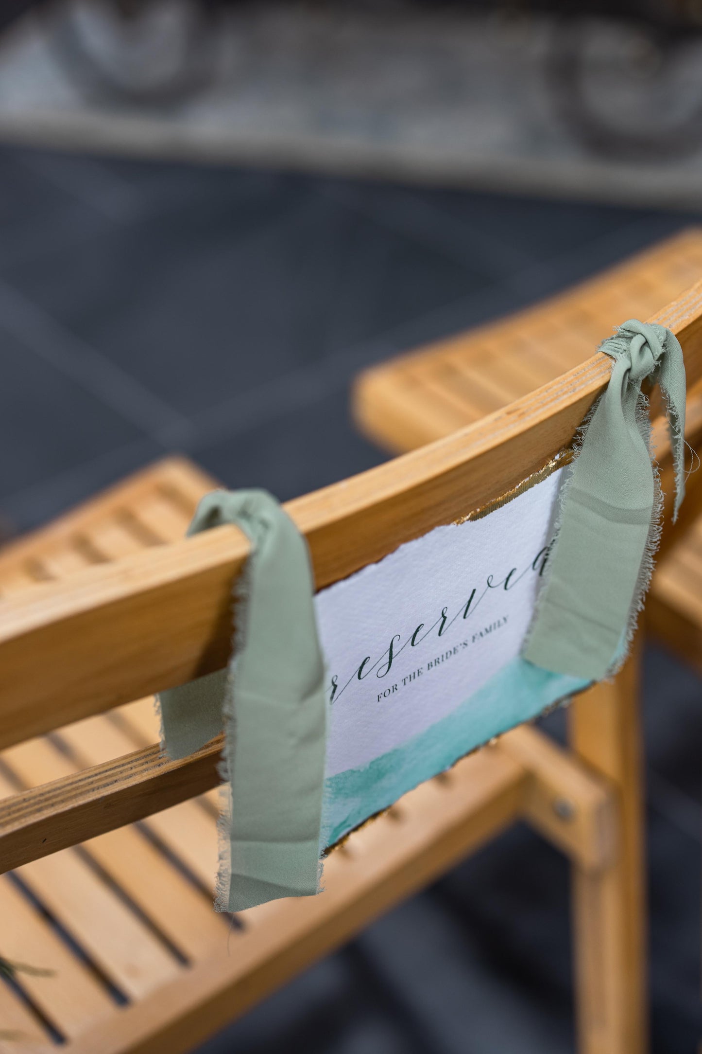 Reserved for the Couples Family, Row Signs