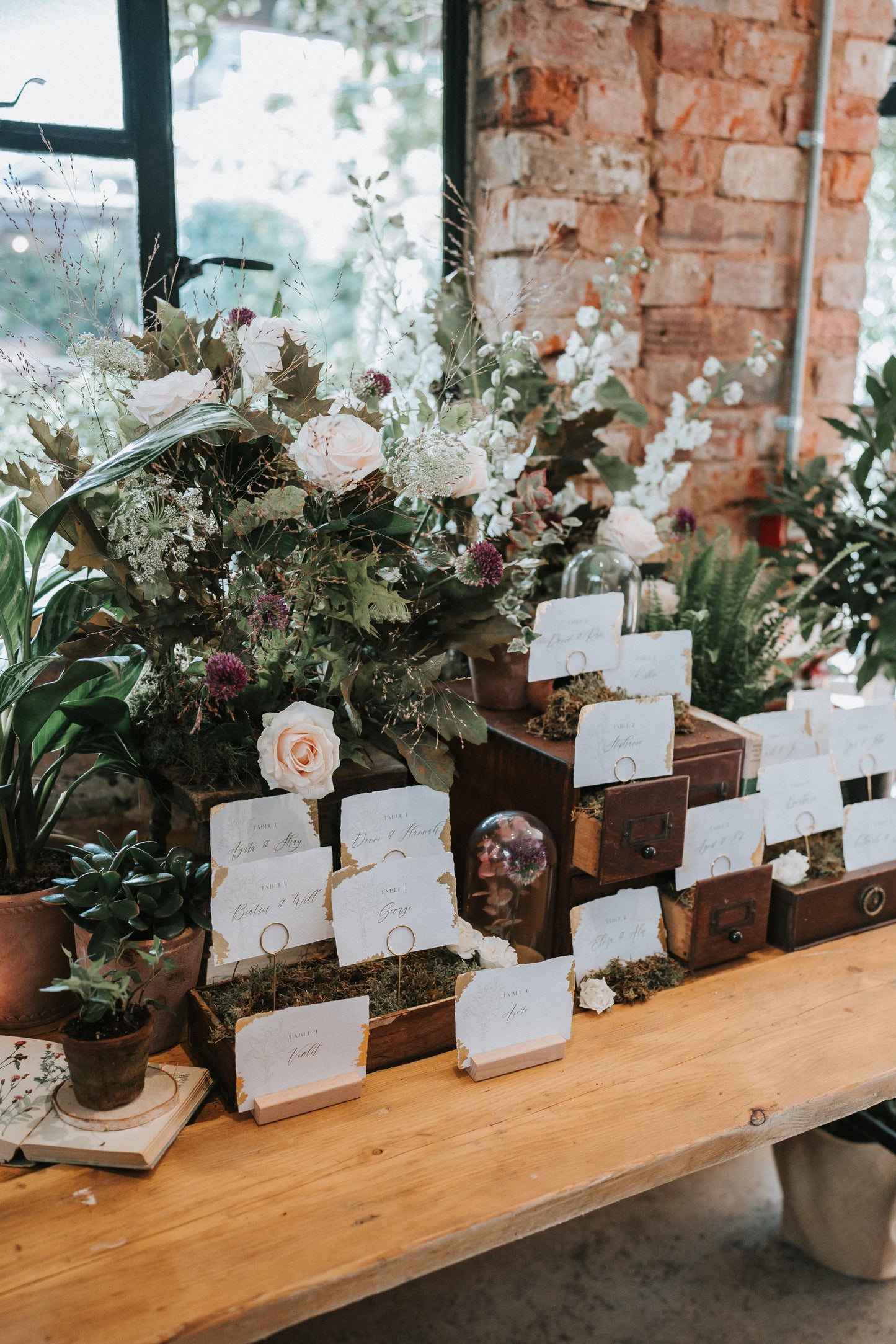 Vintage Botanical Seating Plan