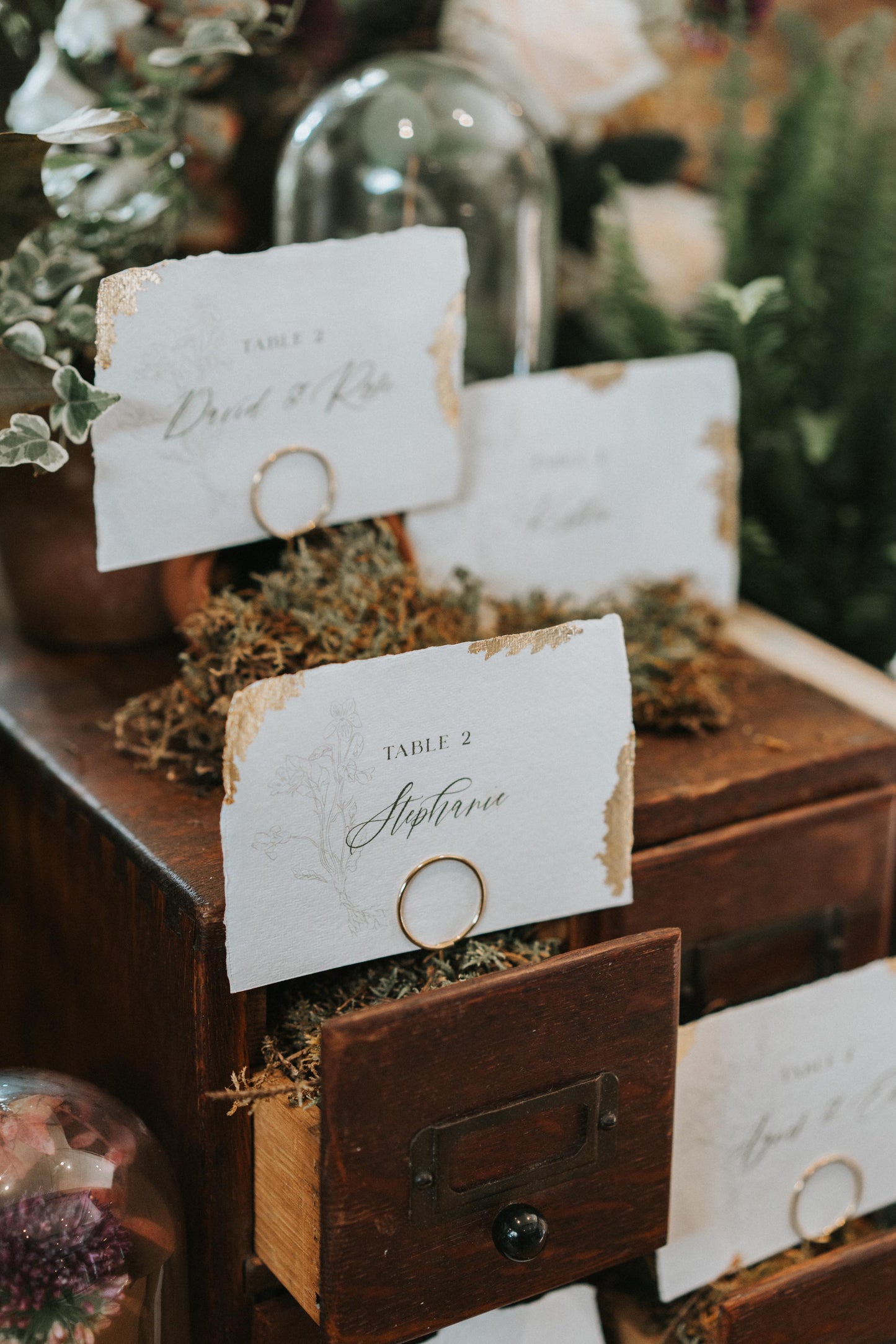 Gold Leaf Table Numbers